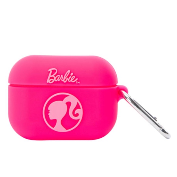 NWT! Mattel Barbie Apple AirPods PRO Case in Pink with Silver Tone Clip! - Picture 1 of 5